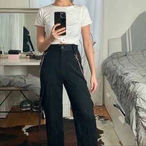 double chained cargo pants